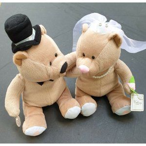 Wedding Teddy Bears Amscan Plush Bride & Groom Marriage Wedding Party Favor